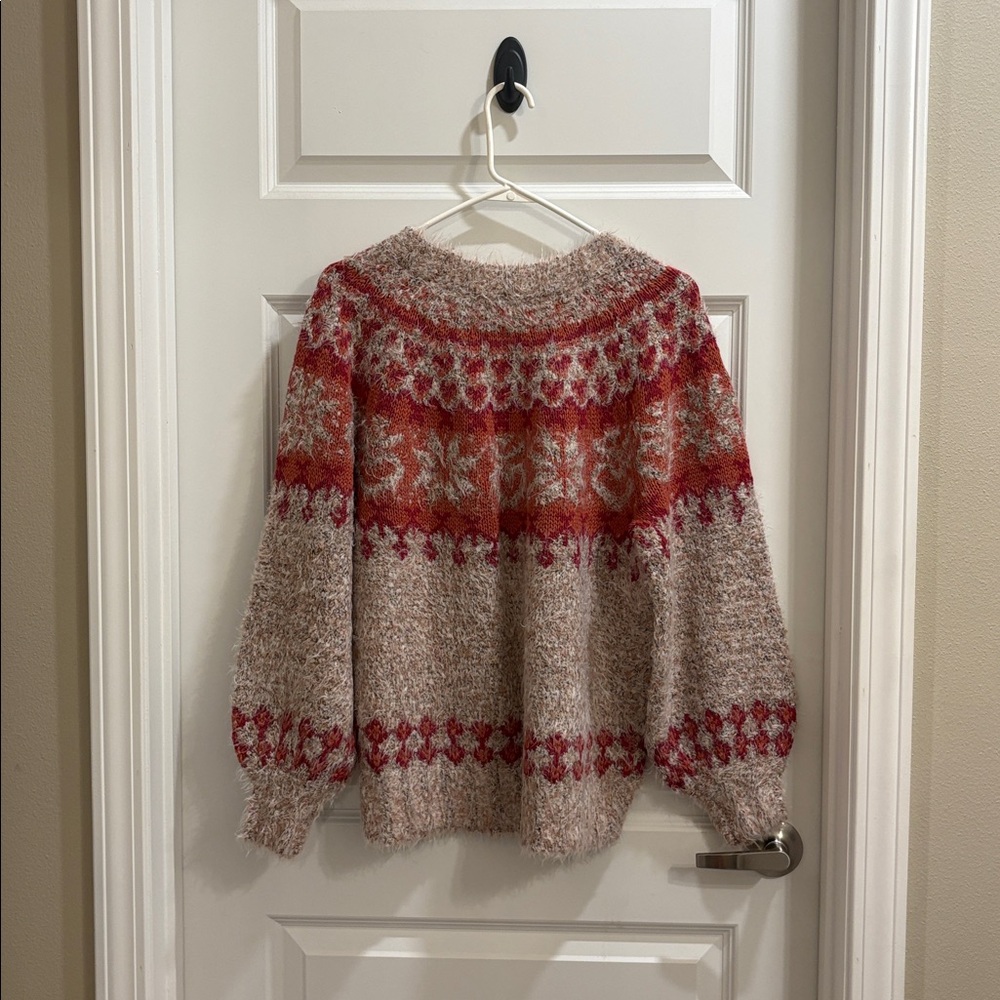 ✨NWT~Altar’d State Fuzzy Fair Isle Sweater✨ - Picture 9 of 9